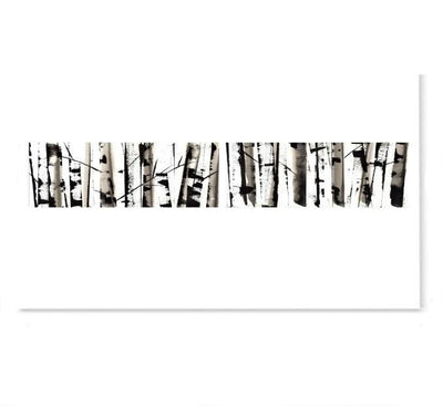 Abstract Silver Birch Trees Version 2-Prints-Brush Point Studio