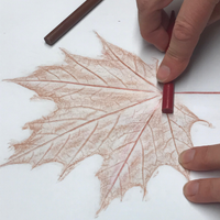 Easy Leaf Print Art
