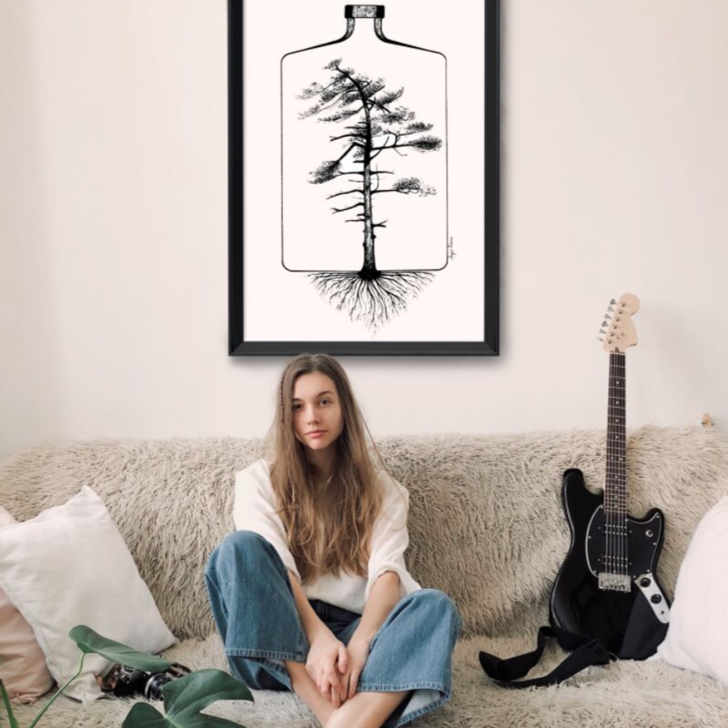 Nordic Tree Art Print