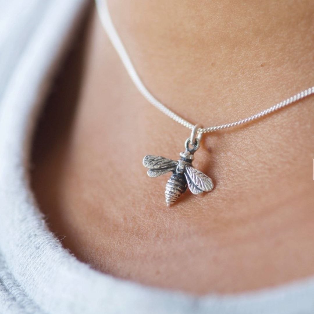 Tiny Bee Necklace