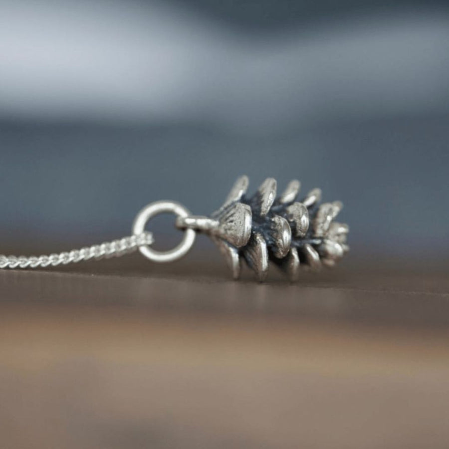 Tiny Pine Cone Necklace