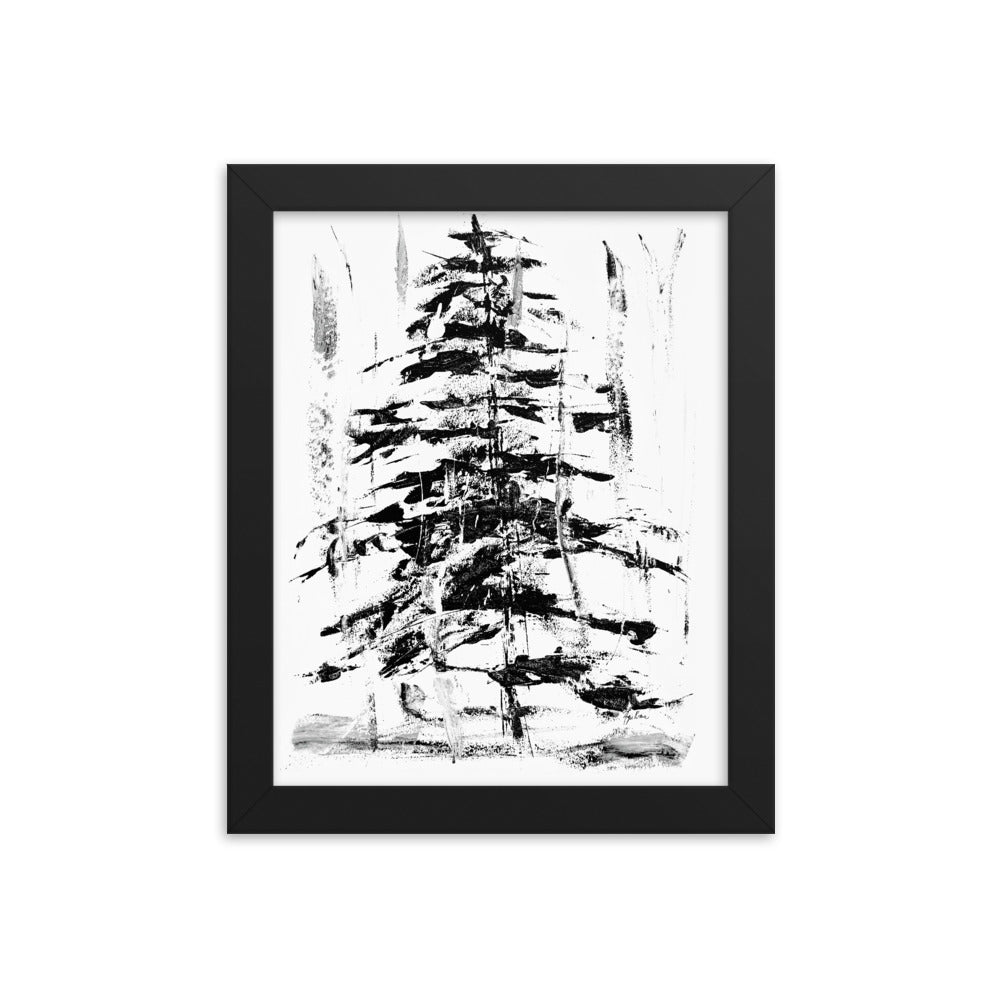 Abstract Evergreen Art Print