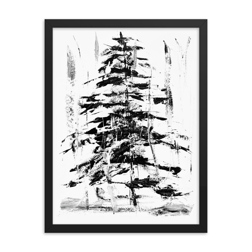 Abstract Evergreen Art Print