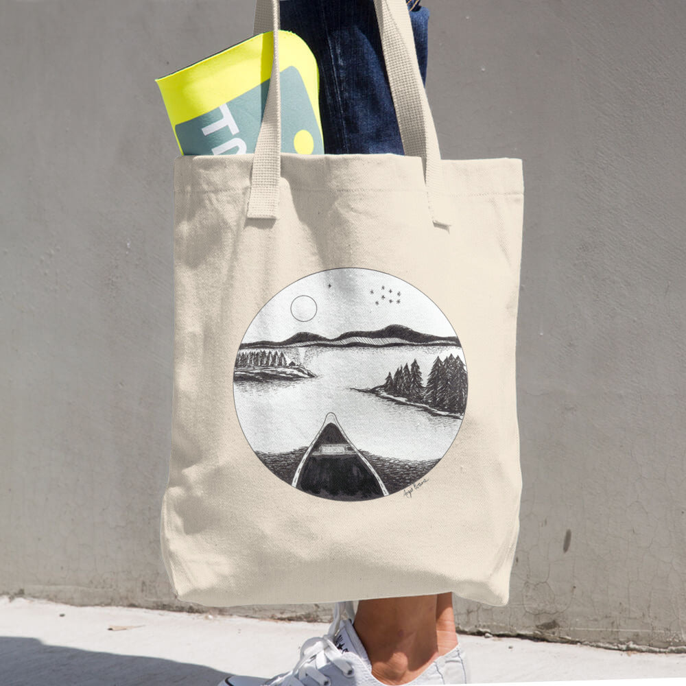 Canoe Cameo Tote Bag