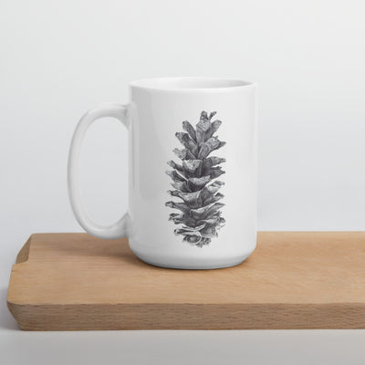 Pine Cone Print Coffee Mug
