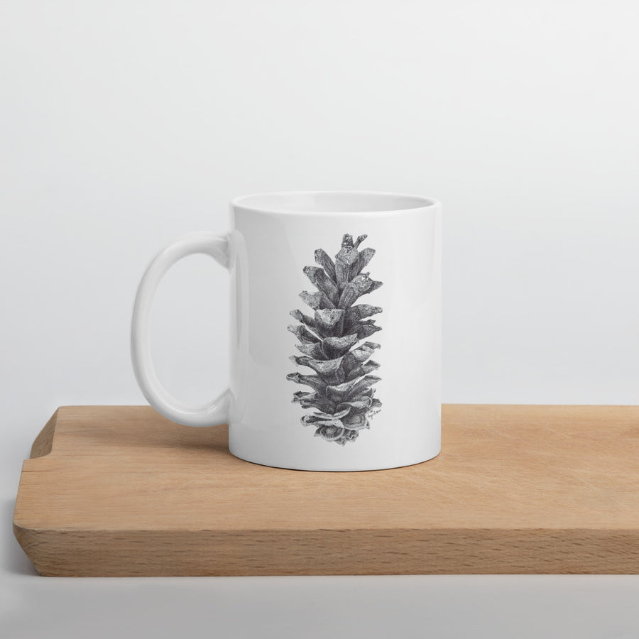 Pine Cone Print Coffee Mug