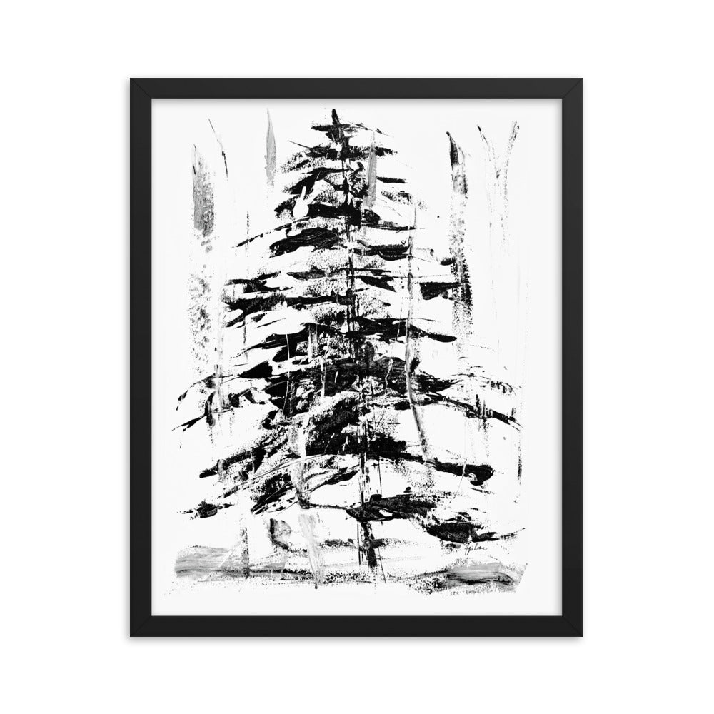 Abstract Evergreen Art Print