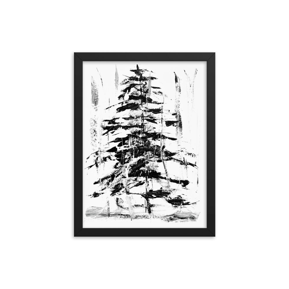 Abstract Evergreen Art Print