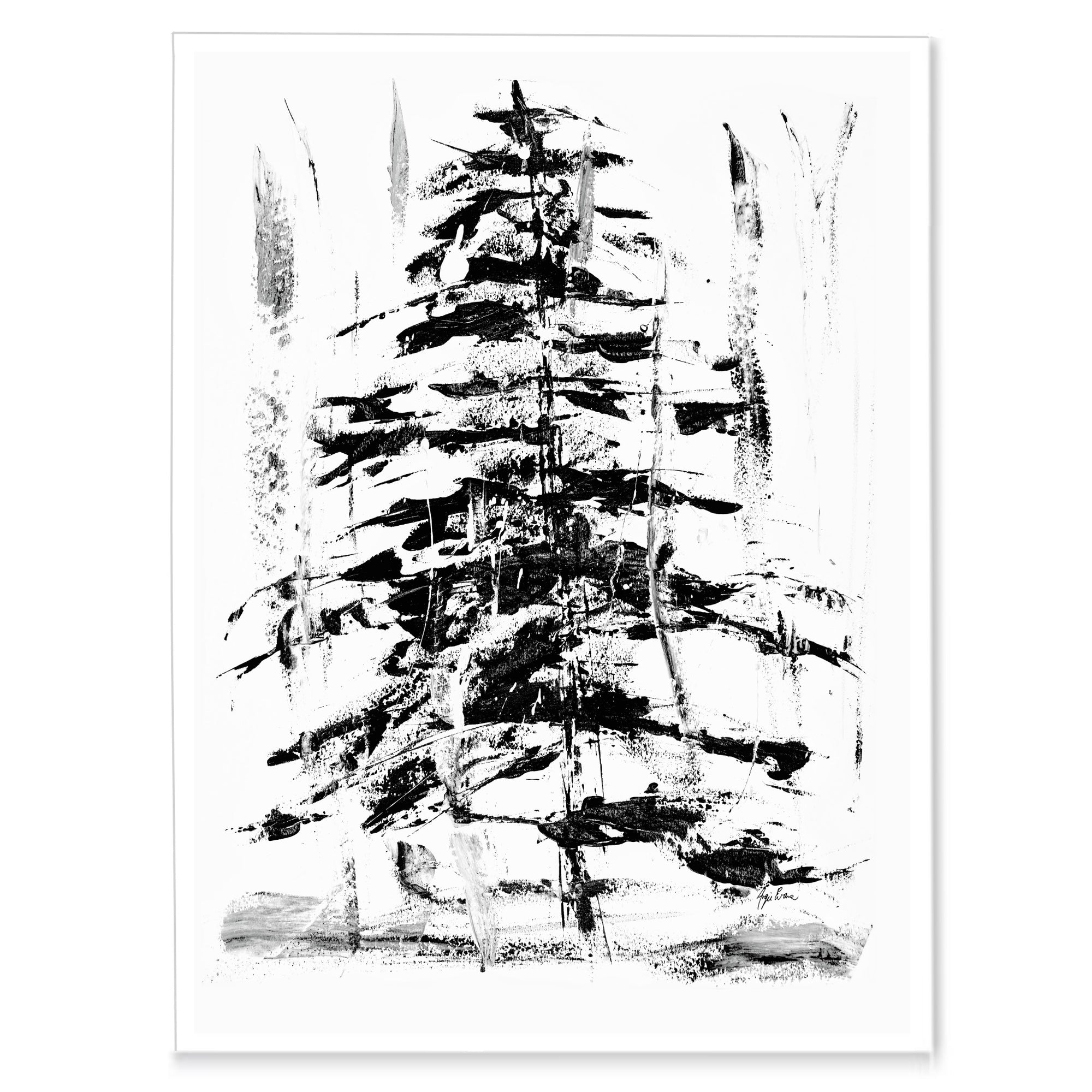 Abstract Evergreen Art Print