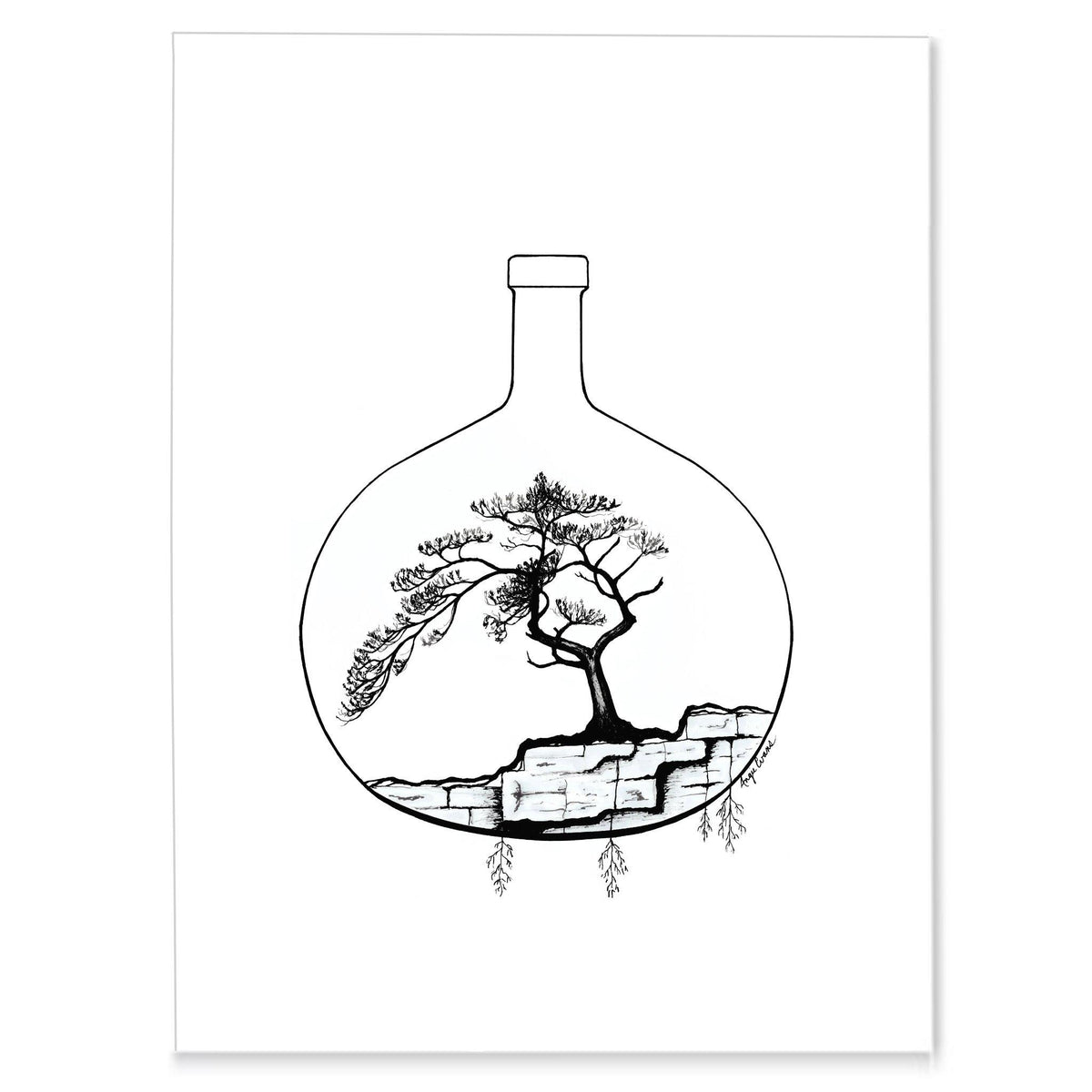 Tree Art Print-Brush Point Studio